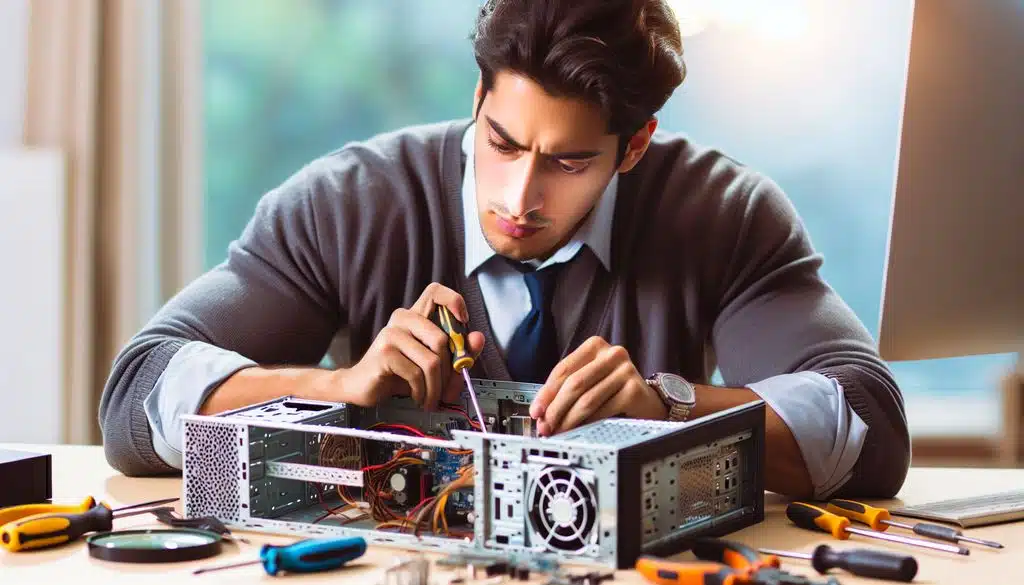 técnico en reparación de computadoras