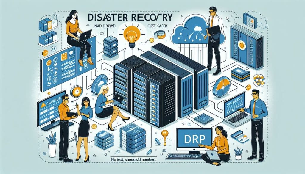 Infografía de recuperación de desastres en TI.