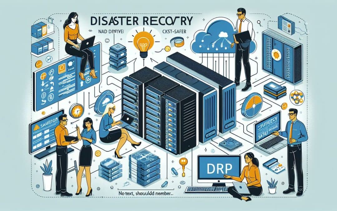 Infografía de recuperación de desastres en TI.
