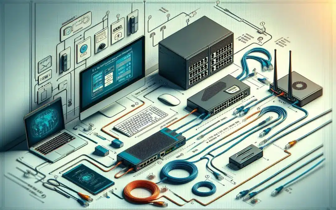 Equipos de red y diagrama de conexiones.