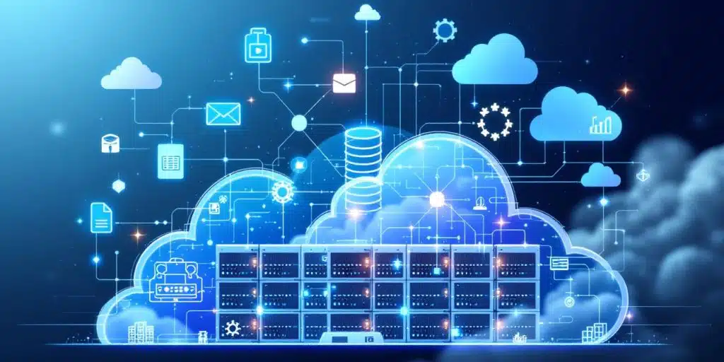 Soluciones en la nube para empresas y soporte técnico.